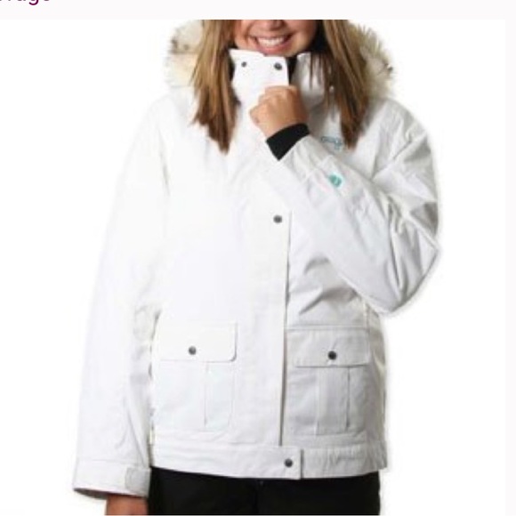 Orage white ski/snowboarding hooded jacket size XS. - Picture 1 of 11